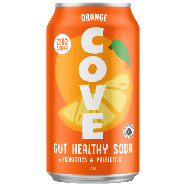 COVE: Soda Gut Healthy Orange, 12 fo