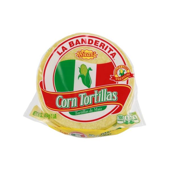 LA BANDERITA: Tortilla corn 18 CT, 16 OZ