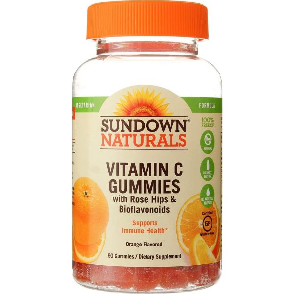 SUNDOWN NATURALS: Vitamin C Gummies, 90 sg