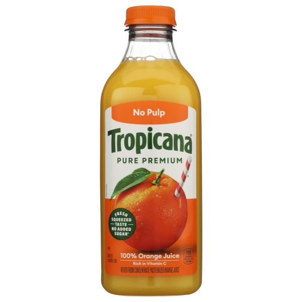 TROPICANA: Pure Premium Original No Pulp Orange Juice, 46 fo