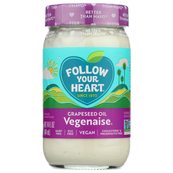 FOLLOW YOUR HEART: Grapeseed Oil Vegenaise, 16 fo