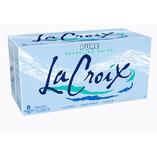 LA CROIX: Pure Sparkling Water 8 Pack, 96 oz