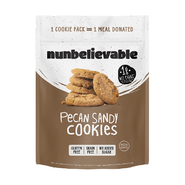 NUNBELIEVABLE: Cookies Pecan Sandy, 2.26 oz
