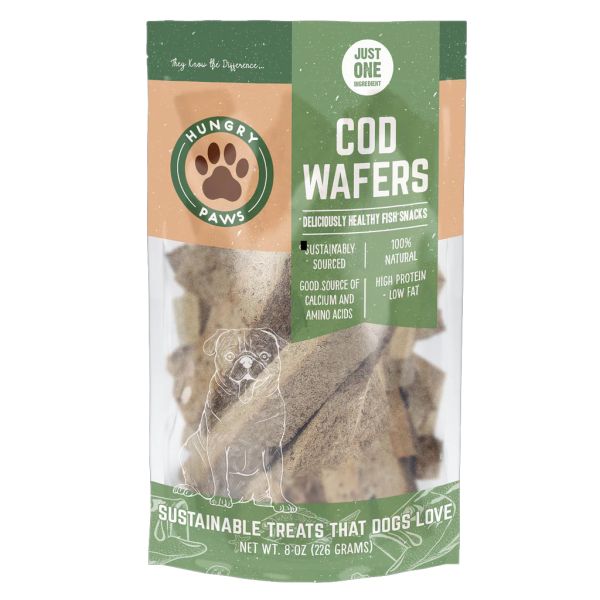 HUNGRY PAWS: Cod Fish Wafer Dog Treats, 8 oz