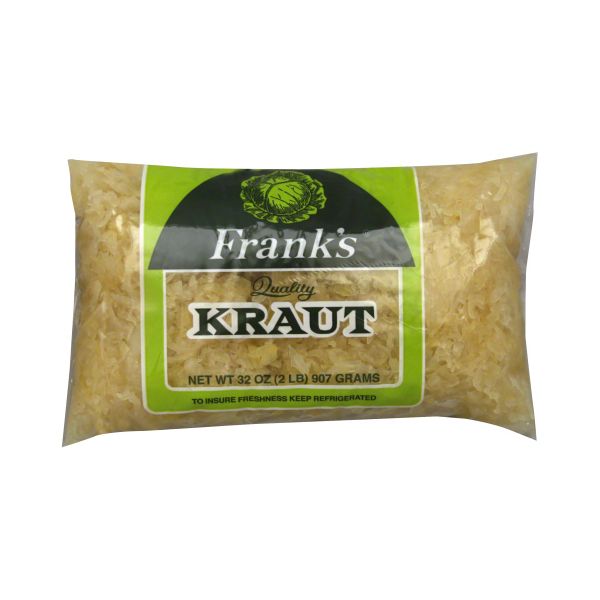FRANKS: Sauerkraut Poly Bag, 2 LB