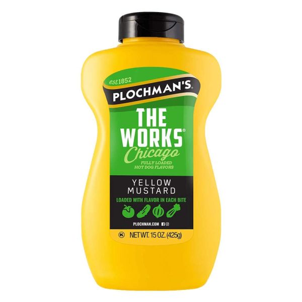 PLOCHMANS: Mustard The Works, 15 oz