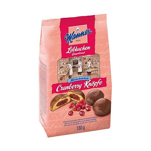 MANNER: Gingerbread Chocolate With Cranberry, 6.3 oz