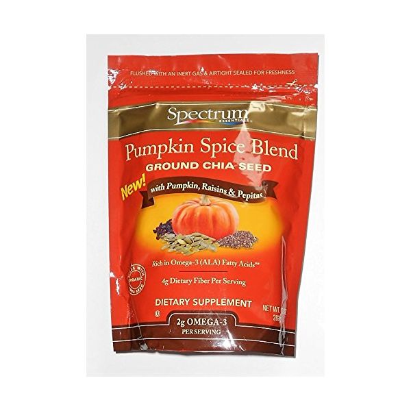 SPECTRUM ESSENTIAL: Pumpkin Spice Blend Chia Seed, 10 oz