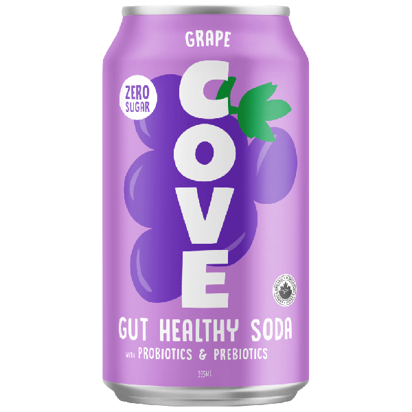 COVE: Soda Gut Healthy Grape, 12 fo