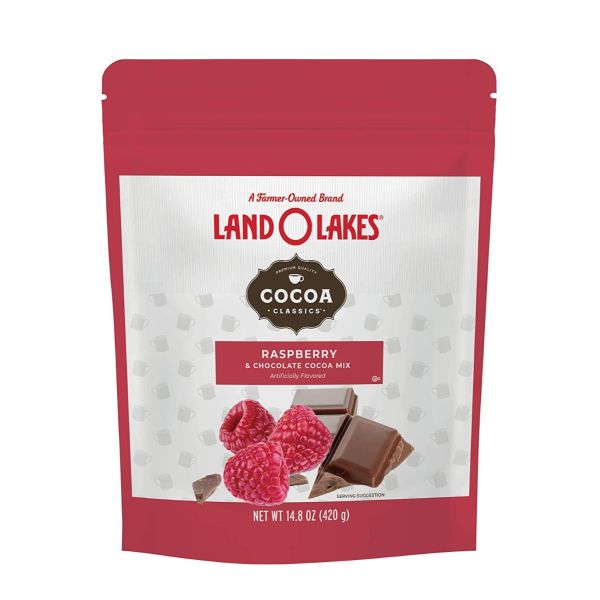 LAND O LAKES: Cocoa Rasp And Choc Pouch, 14.8 oz