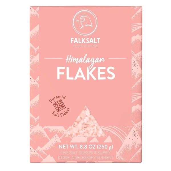 FALKSALT: Flakes Pink Himalayan Salt, 8.8 oz