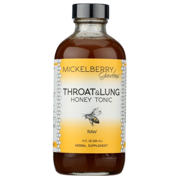 MICKELBERRY GARDENS: Tonic Throat Lung Honey, 8 fo