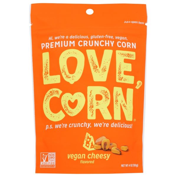 LOVE CORN: Love Corn Vegn Chezy Shre, 4 OZ