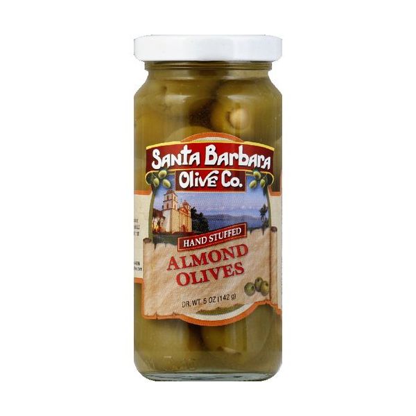 SANTA BARBARA: Olive Stfd Almond Jar, 5 oz