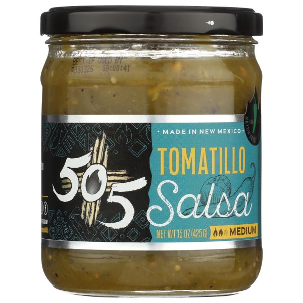 505 SOUTHWESTERN: Medium Tomatillo Salsa, 15 oz