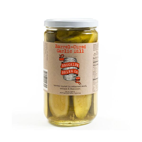 BROOKLYN BRINE: Pickle Barrel Cured Garlic Dill, 24 oz