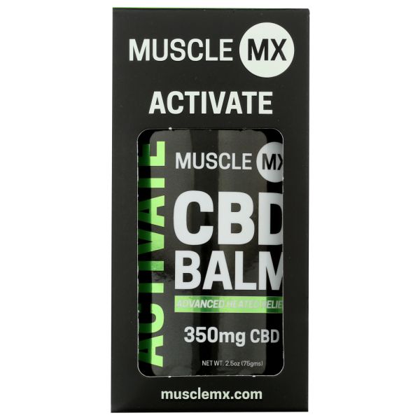 MUSCLE MX: Activate Cbd Balm 350mg, 2.5 oz