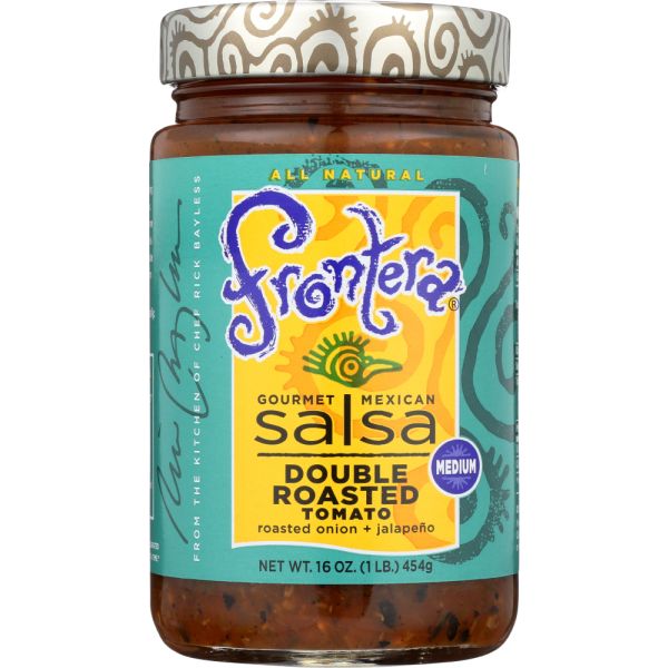 FRONTERA: Salsa Medium Double Roasted Tomato, 16 oz