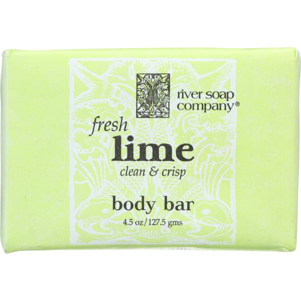 RIVER SOAP COMPANY: Soap Bar Lime, 4.5 oz