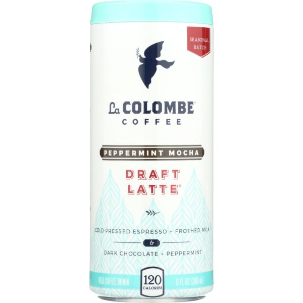 LA COLOMBE: Peppermint Mocha Draft Latte, 9 fl oz