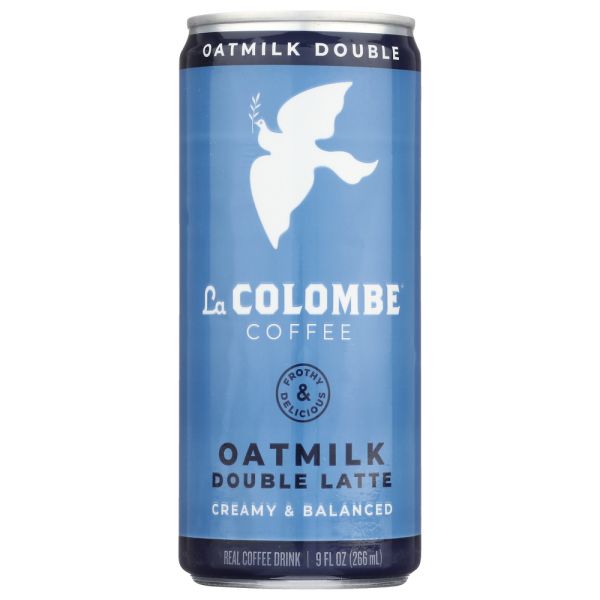 LA COLOMBE: Original Oatmilk Draft Latte Coffee, 9 fo