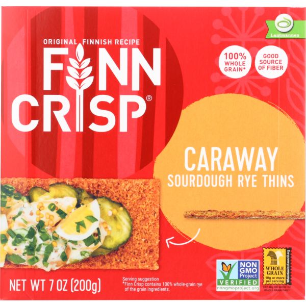 FINN CRISP: Caraway Crispbread, 7 oz