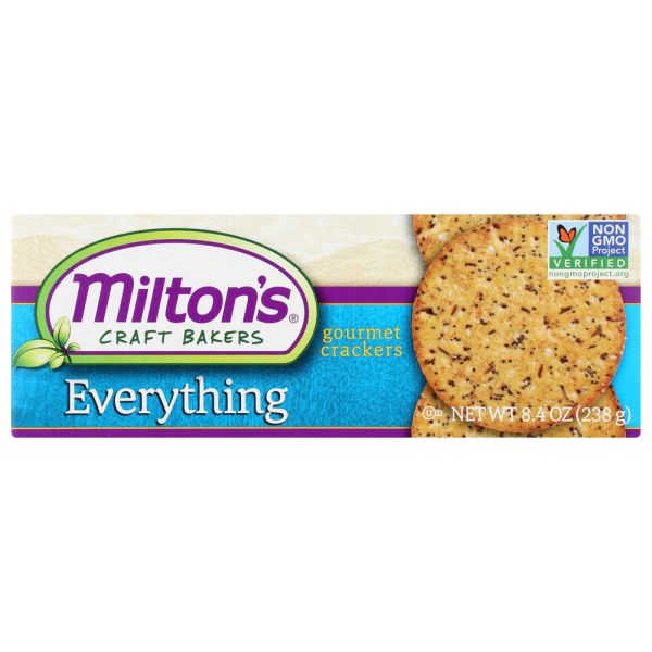 MILTONS: Gourmet Crackers Everything, 8.4 oz