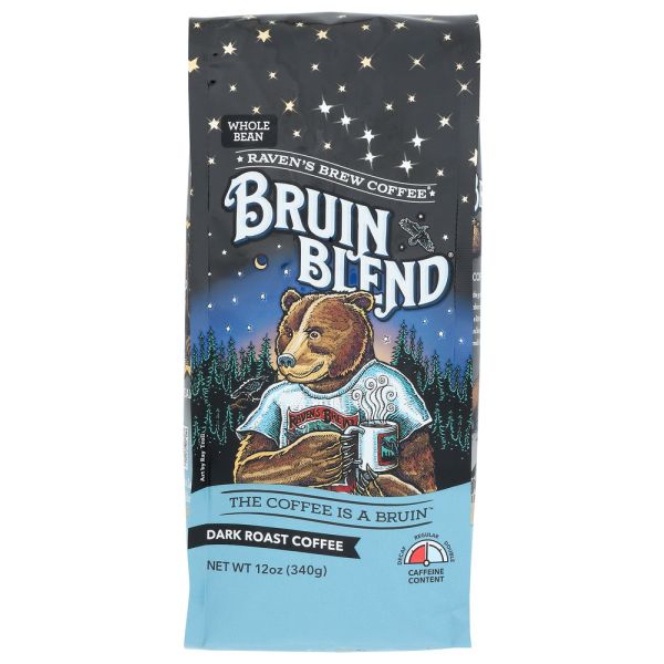 RAVENS BREW: Bruin Blend Coffee Whole Bean, 12 oz