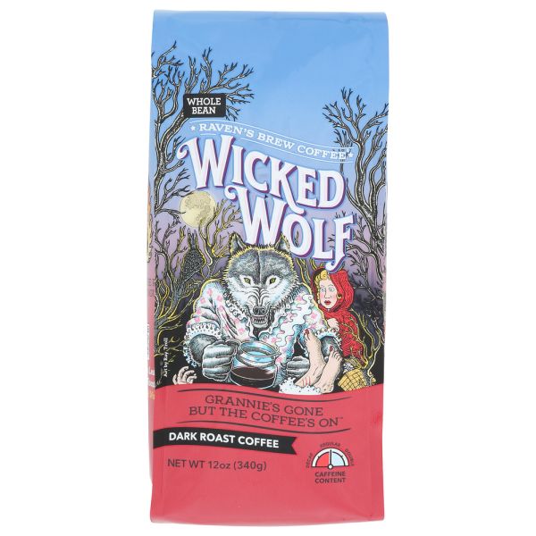 RAVENS BREW: Wicked Wolf Coffee Whole Bean, 12 oz