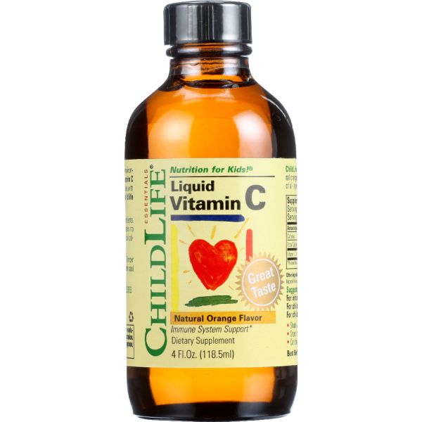 ChildLife Essentials Liquid Vitamin C Orange Flavor, 4 Oz