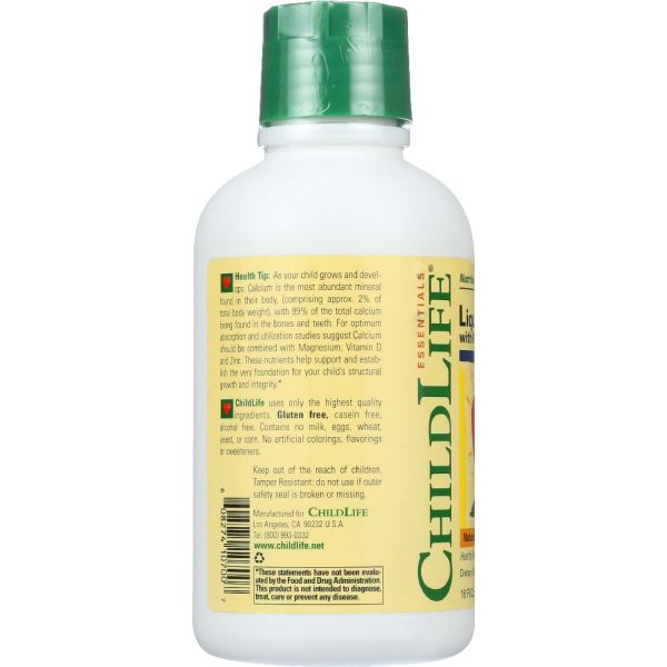 ChildLife Essentials Liquid Calcium with Magnesium Natural Orange Flavor, 16 Oz