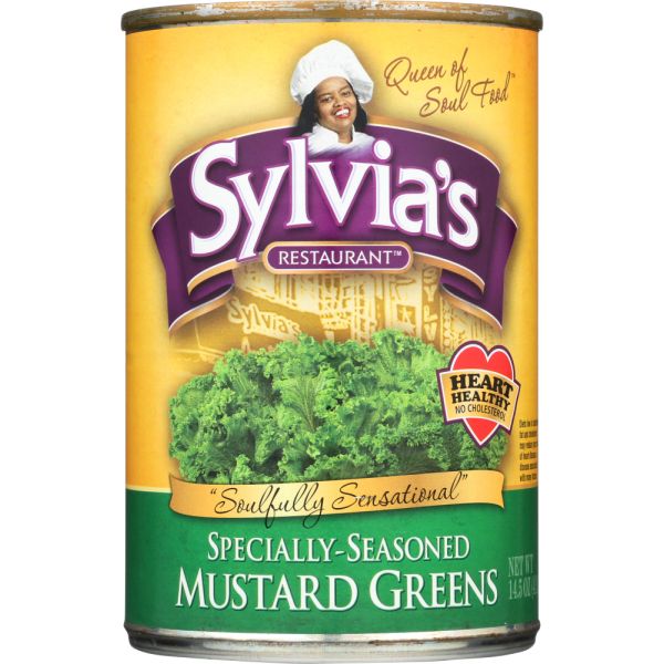 SYLVIAS: Mustard Greens Ssnd, 14.5 oz