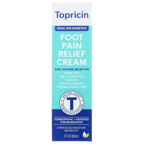 TOPRICIN: Foot Therapy Cream, 2 oz