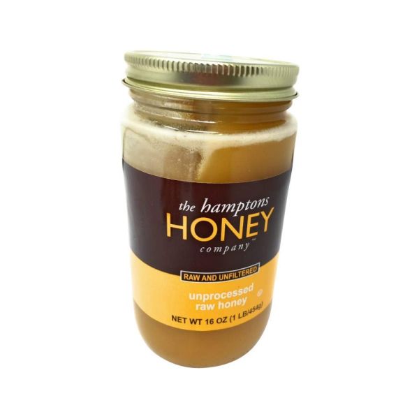 HAMPTONS HONEY: Raw Unprocessed Honey, 16 oz