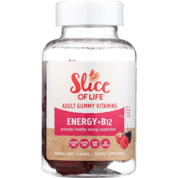 SLICE OF LIFE: Energy +B12 Gummy, 60 pc