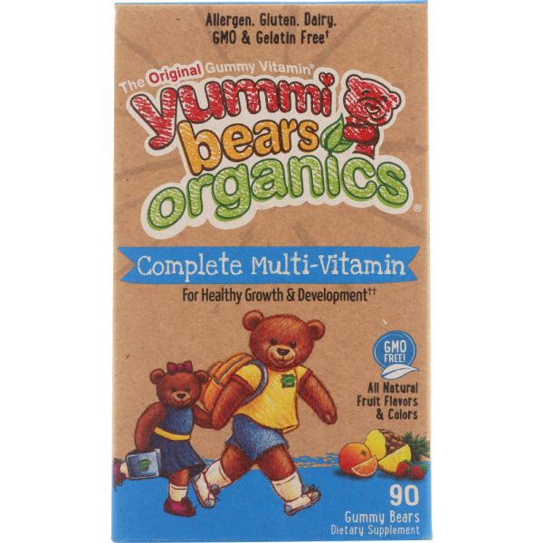 Yummi Bears Organics Complete Multi-Vitamin, 90 Gummy Bears