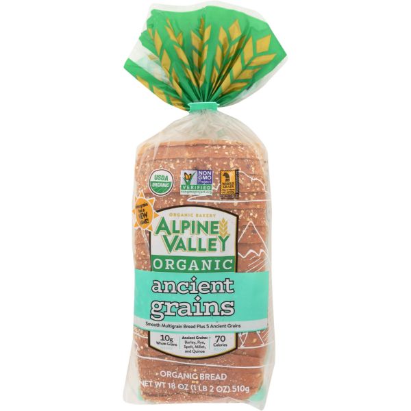 ALPINE VALLEY: Ancient Grains Bread Nine, 18 oz