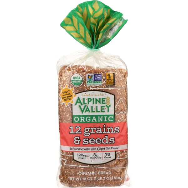 ALPINE VALLEY: 12 Grains and Seeds, 18 oz