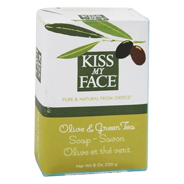 KISS MY FACE: Soap Bar Olive & Grn Tea, 8 oz