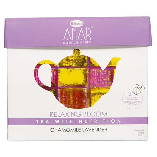AMAR ESSENCE OF LIFE TEA WITH NUTRITION: Tea Chamomile Lavndr 12Ct, 1.32 oz