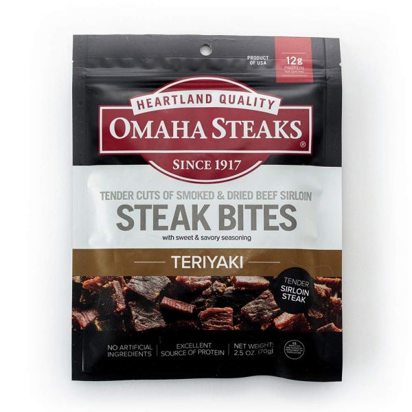 OMAHA STEAKS: Bites Steak Teriyaki, 2.5 oz