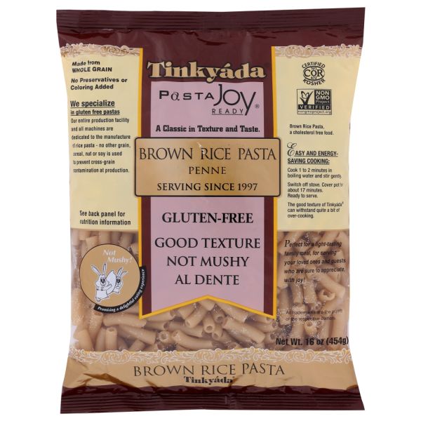 TINKYADA: Brown Rice Penne Pasta, 16 oz
