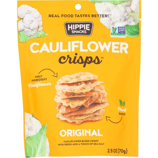HIPPIE SNACKS: Cauliflower Crisps Original, 2.5 oz