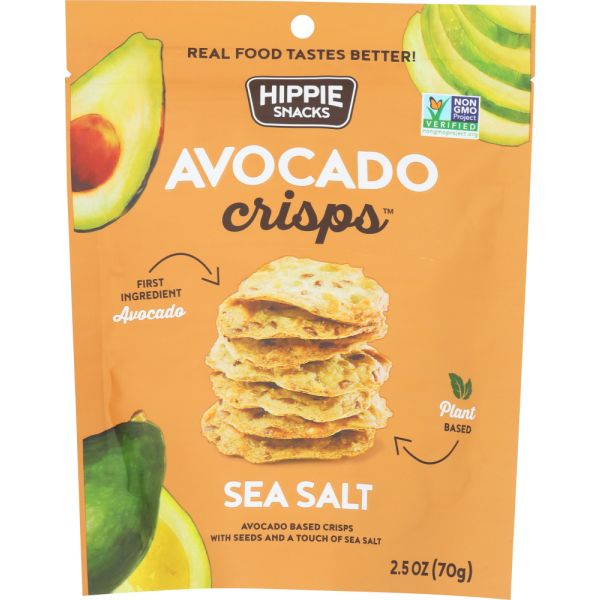 HIPPIE SNACKS: Avocado Crisps Sea Salt, 2.5 oz