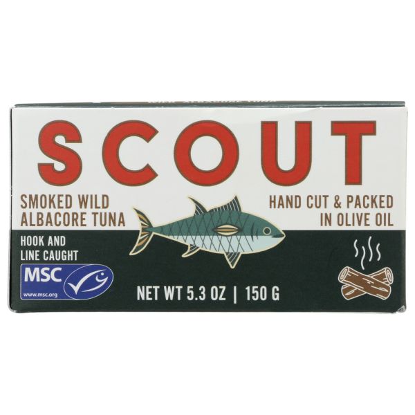 SCOUT: Smoked Wild Albacore Tuna, 5.3 oz