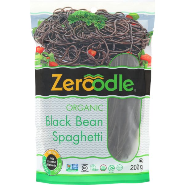 ZEROODLE: Pasta Spaghetti Black Bean, 7 oz