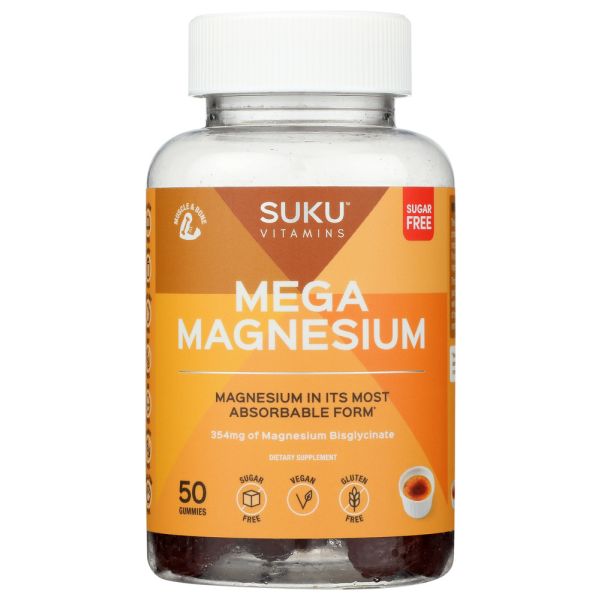 SUKU VITAMINS: Mega Magnesium Gummies 354 Mg, 50 pc