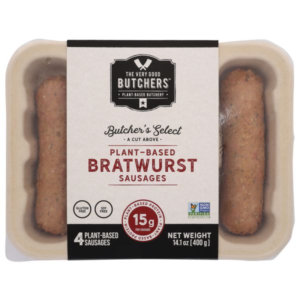 VERY GOOD BUTCHERS: Plant Based Bratwurst, 400 gm