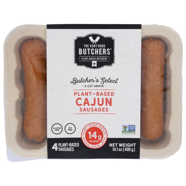 VERY GOOD BUTCHERS: Plant Based Cajun Sausages, 400 gm