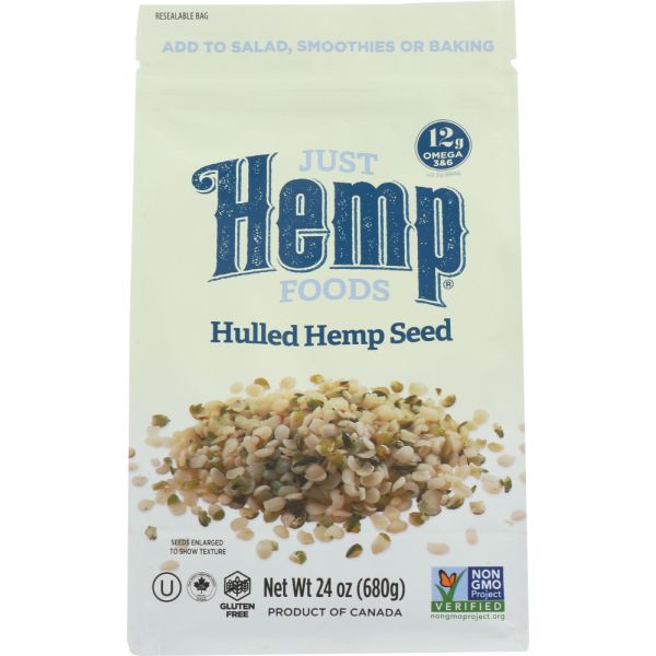 JUST HEMP FOODS: Hulled Hemp Seed, 24 oz